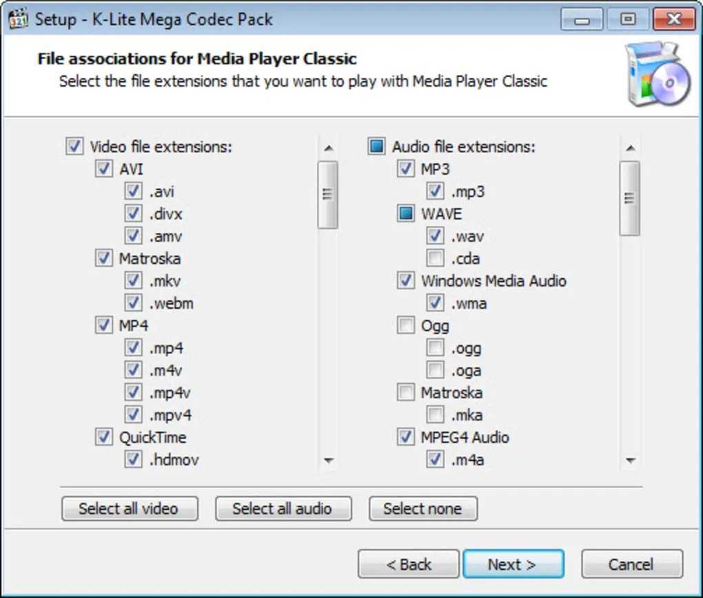 подробная инструкция установки k-lite codec pack для windows