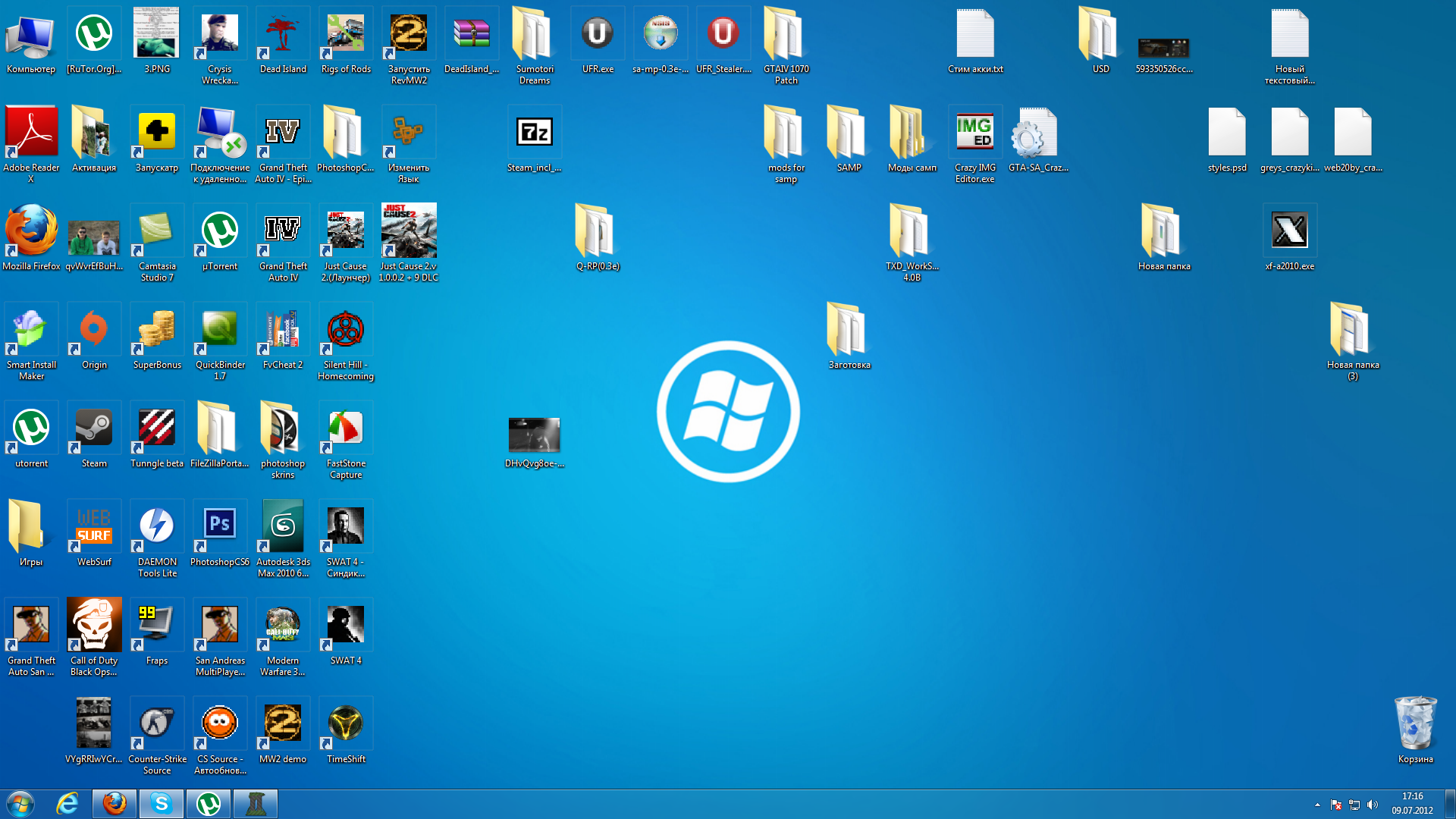 Windows 7 рабочий стол ярлыки