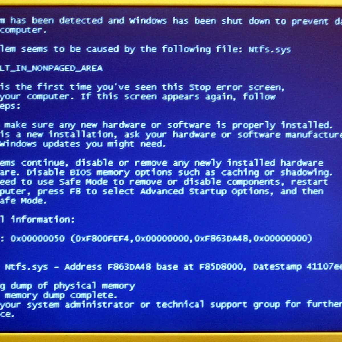 Ошибка page fault in nonpaged. Синий экран диск Memory. Экран смерти Page_Fault_in_NONPAGED_area. Page Fault in NONPAGED area Windows 10. NTFS.sys синий экран Windows.