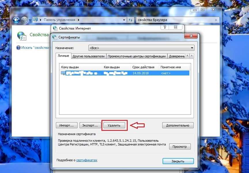 Создать tls сертификат windows