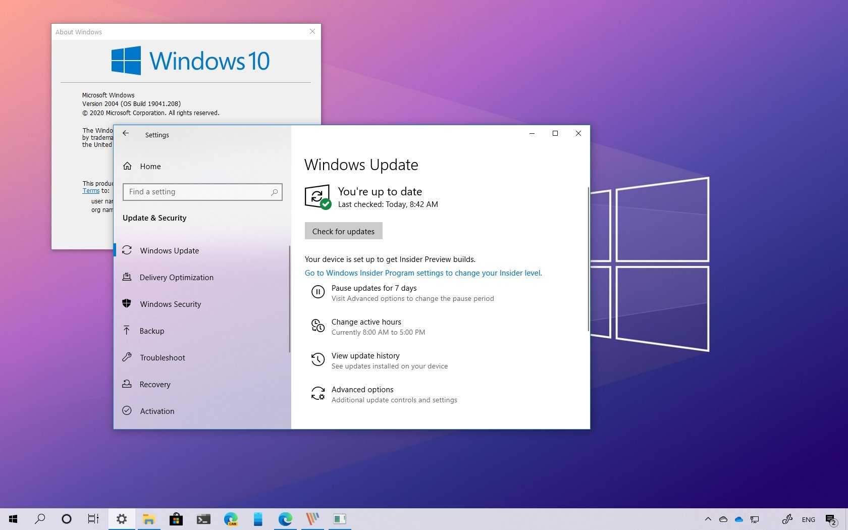 Производитель windows 10. Виндовс 10 версия 21h1. Windows 10 2004. Windows 10 последняя версия. Windows 10 версии 2004.