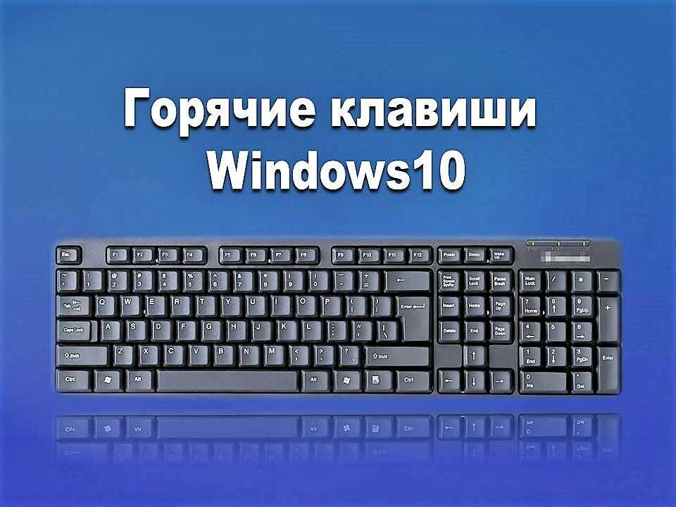 Сочетания клавиш для работы в windows 10